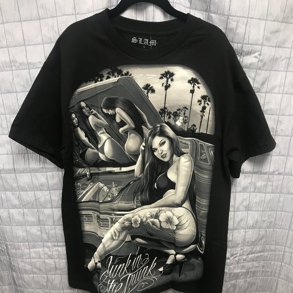 *SOLD* - (XL) SLAM Junk in the trunk mens tee short sleeve DGA NWT
